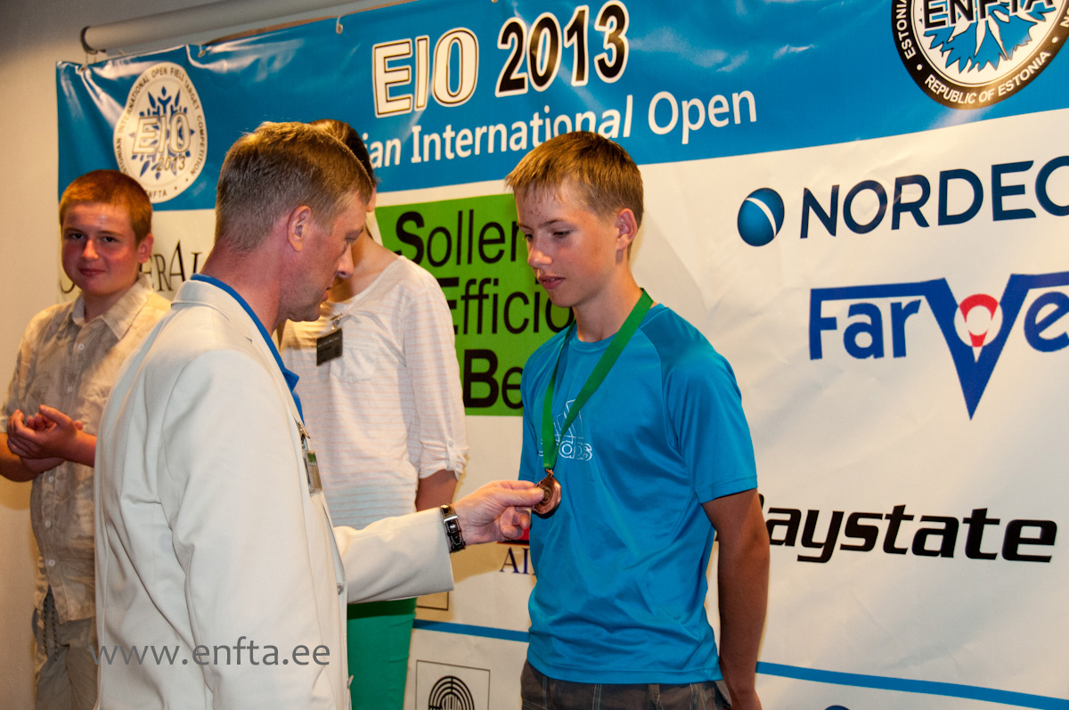 EIO 2013 Junior Bronze medal Rein Jr Reinu EE