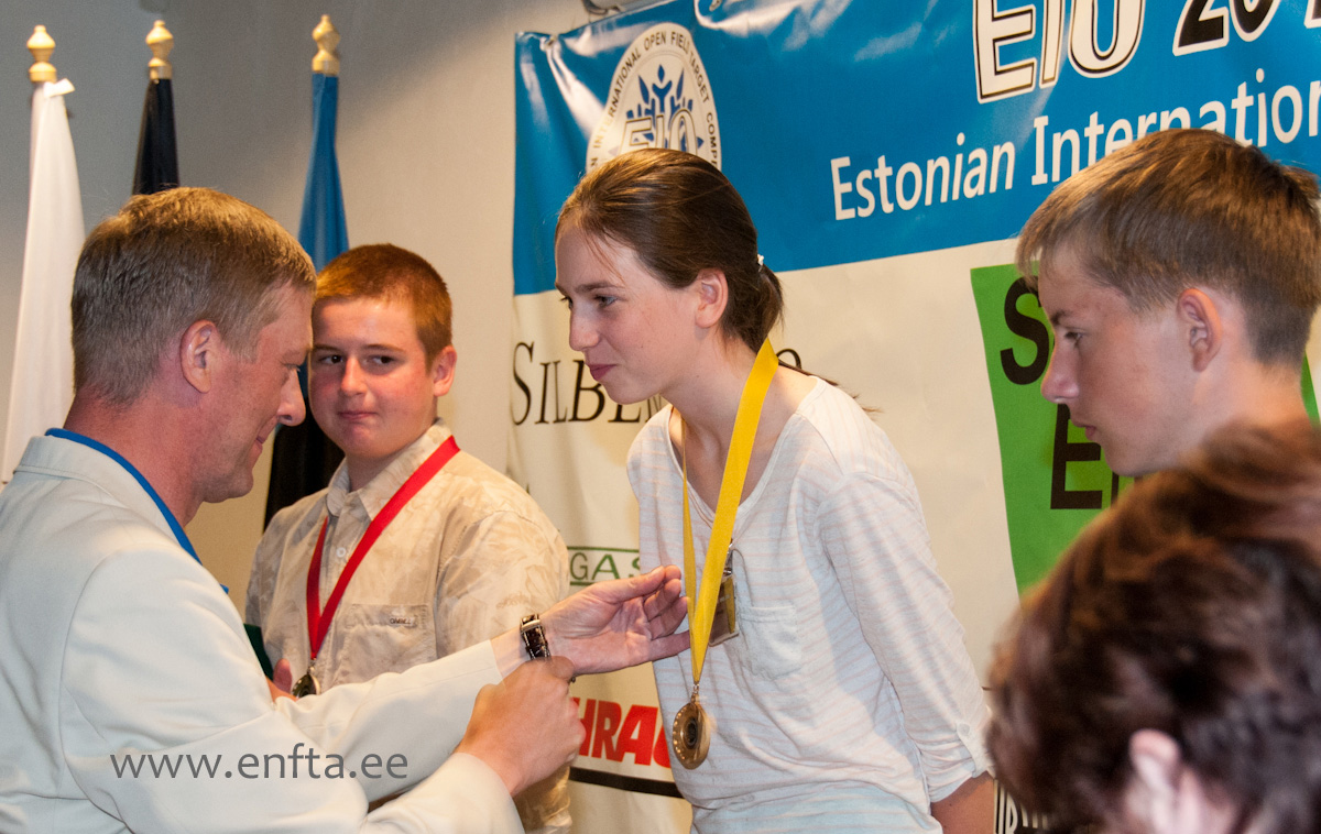 EIO 2013 Junior Gold medal Kristin Antsmäe EE
