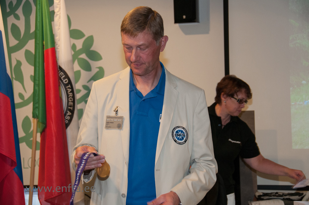 This is real gold plated medal, goes to ...