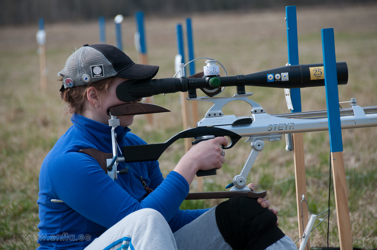 Anne-Gret Reinu, Steyr LG 110 FT, Nikko Stirling Diamond 10-50x60