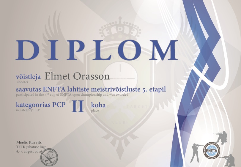 Elmet Orasson - PCP II koht