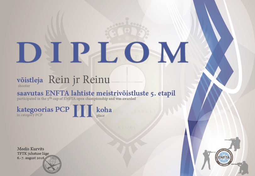 Rein jr Reinu - PCP III koht